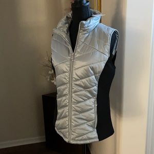 Calvin Klein Silver Quilted Puffer Vest